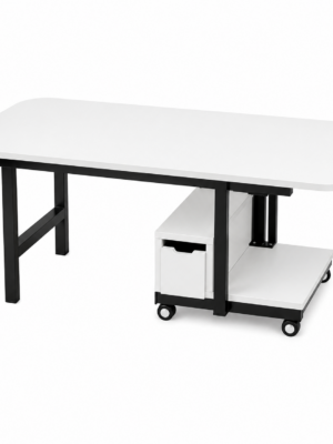 bc27c573-645e-432b-bcfc-c96fe954511f Modern Multipurpose Table with Storage&Wheels
